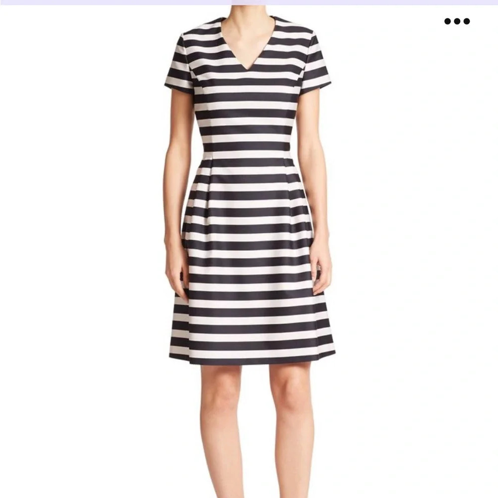 Boss by Hugo Boss striped Woman dress, white and navy